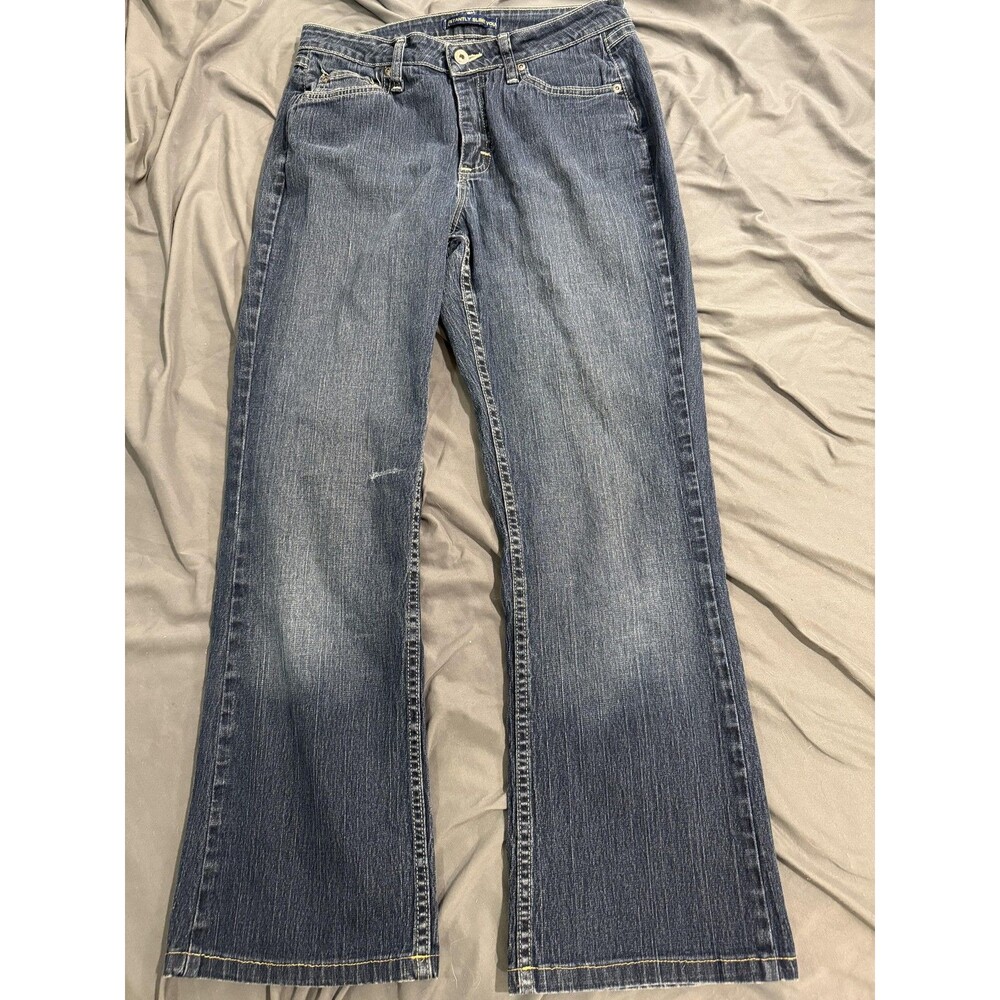 Lee Riders Womens 8/32 M Blue Bootcut Mid‎ Rise Stretch Denim Medium Wash